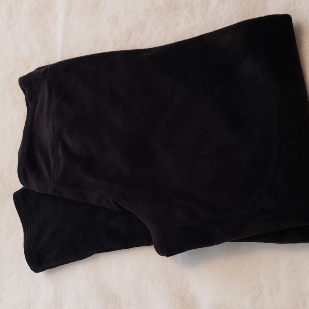 Black velour pants M